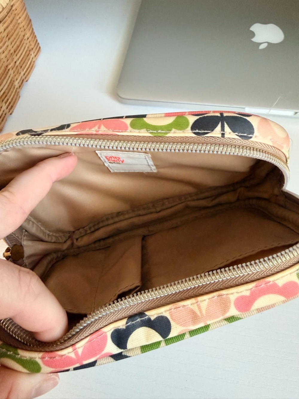 Orla Kiely Zippered Floral Travel Pouch - Picture 5 of 5